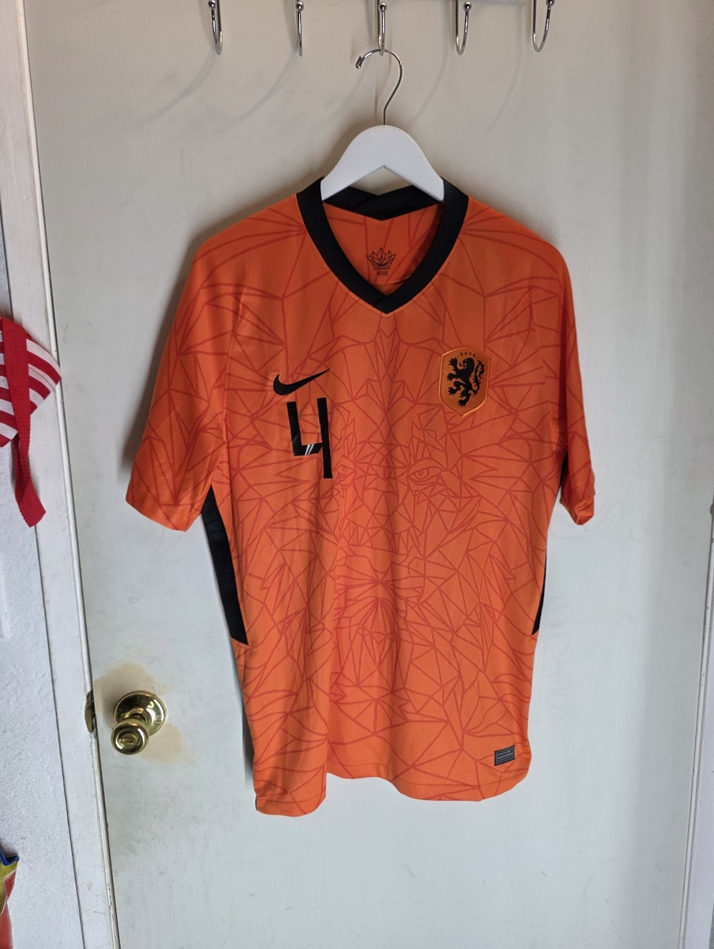 NWT Netherlands Vapor Match Home Shirt 2020-2021 Nike #4 Virgil